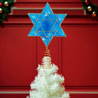 Kurt Adler 13" Battery-Operated Deluxe Hanukkah Tree Topper - Image 2