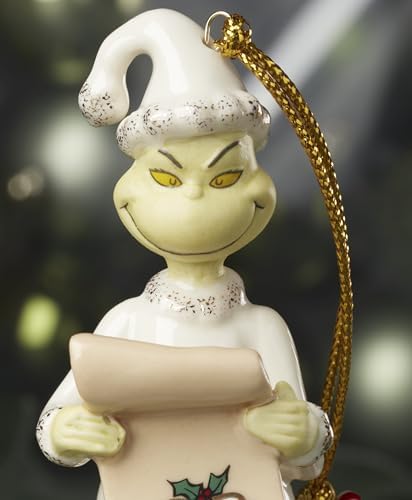 Lenox The Grinch's List Porcelain Christmas Hanging Ornament - Image 6