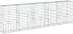 vidaXL Gabion Basket with Cover 196.9"x19.7"x59.1" Galvanized Iron by vidaXL