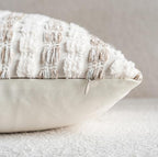 Caflife Beige Striped Chenille Boho Throw Pillow Covers 22x2 Inch Set of 2 - Image 5