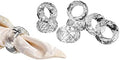 kitCom Crystal Napkin Ring Holders Set of 8, K9 Luxury Crystal Napkin Holder Rings, Diamond-Shaped Design, Napkin Buckles for Holiday Decor, Wedding, Christmas, Dinner Table, Thanksgiving (Pack of 8) by kitComhomekitchen