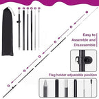 Buryeah 5 Sets Flower Banner Sign Kit Including 1 Flower Feather Flag 4 Double Sided Arrows Signs with Metal Stakes for Outside, Business Advertising, Directional Signage (Purple) - Image 4