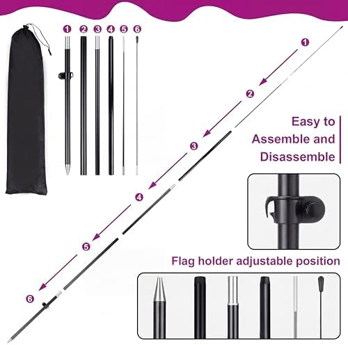 Buryeah 5 Sets Flower Banner Sign Kit Including 1 Flower Feather Flag 4 Double Sided Arrows Signs with Metal Stakes for Outside, Business Advertising, Directional Signage (Purple) - Image 4