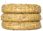 Straw Wreath/Straw Romans 30 cm - Set of 3 | Natural Straw Wreaths Diameter 30 cm x 5 cm | Wreaths for Crafts, Decorating & DIY | Christmas Wreath, Door Wreath, Table Decoration, DIY Wreath by Unknown