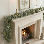 2-Pack 6 Ft Artificial Eucalyptus Garlands for Mantel Decor - Image 4