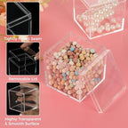40 Pcs Acrylic Boxes - Clear Small Square Display Boxes, 2.2 x 2.2 x 2.2 in, With Lids for Candy, Pill, Earring, Jewelry, Tiny Beads - Image 6