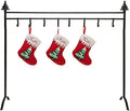 Red Co. 37.5” Christmas Tree Metal Freestanding Stocking Holder Stand Rack with 8 Hooks, Black by RedCo