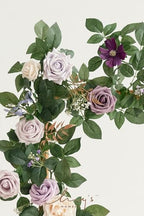Ling's moment 5 FT Purple Artificial Flower Garland - Image 2