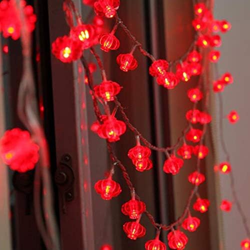 Remote Plug in Lantern String Lights,33ft/10m100 LED Red Lanterns String Lights 8 Modes Fairy Lights for Wedding, Chinese New Year,Spring Festival,Party Decoration,Christmas - Image 4