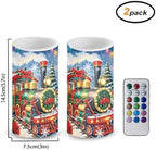 Christmas Decor Flickering Flameless Candles with Remote Timer - Image 3
