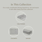 Over&Back 18x108 Woven Chambray Cotton Table Runner - Washable Table Runners for a Custom Home Decor Tablescape - Coffee Table, Dinner Table, Living Room - Grey - Image 4
