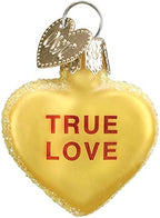 Old World Christmas Conversation Hearts Candy Glass Blown Ornament for Christmas Tree, Handcrafted Holiday Decoration, Valentine Collection - Image 3