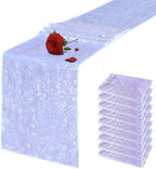 VHH 10 Packs 12 x 72 inches Mermaid Purple Sequin Table Runner by VHH