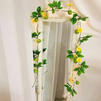 Artificial Watermelon Flower Vine with String Lights,Watermelons Garland Light Battery Powered for Indoor Bedroom Wedding Home Garden Decoration - Image 4