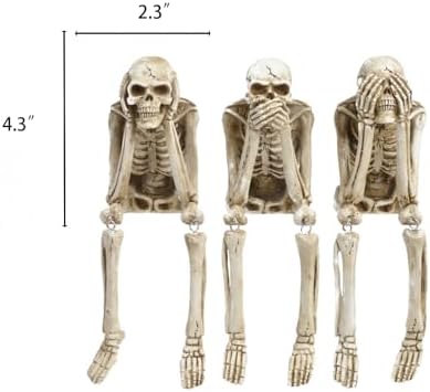 Newman House Studio Summer-Halloween Skeleton-Decorations - No-Evil Statues - Image 6