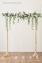 Ling's Moment 6.5FT Wedding Arch Flowers, White Sage - Image 2