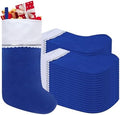 36 Pack Felt Christmas Stockings, 19 Inches Blue and White Christmas Stockings, White Cuff with Silver Trim Christmas Stockings for Family Christmas Holiday Decorations by Tokforty