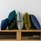 JUSPURBET 28x28 Euro Velvet Throw Pillow Covers Set of 2,Navy - Image 3