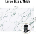 Homaxy PU Faux Leather Placemats for Dining Table, Set of 12, Marble - Image 5