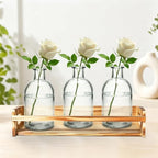 Glass Bud Vases Set of 16, Clear Mini Flower Vases, Small Bud Vase in Bulk for Centerpiece, Vintage Decorative Bottle Vase for Wedding, Anniversary, Table Decor, Home Decoration - Image 7