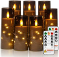 Raycare 7 Pack Flameless Battery Operated Pillar Candles with Remote Timer by Raycare