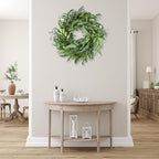 Olive Wreath for Front Door 22 inch, Greenery All Season Wreath with Olive Leaf Fruit, Home Decoration for Outdoor Living Room Indoor Wall and Outside Summer All Season Wedding - Image 6