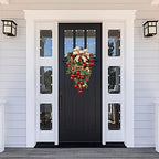 Christmas Wreath Winter Wreath for Front Door Xmas Party Favors Decoration Accessories Door Window Porch Pendant - Image 2