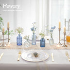 Hewory Small Bud Vases Bulk: 25Pcs Multi Blue Flower Vases for Centerpieces - Image 3
