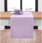 Solino Home Cotton Linen Table Runner Lavender Woven, 14 x 108 in by SolinoHome
