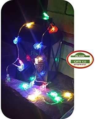 Ramadan Mubarak Wall Decoration Lights [8 Pack] Ramadan Favors Ramadan DIY Eid Decor (8 Multi Lights) - Image 5