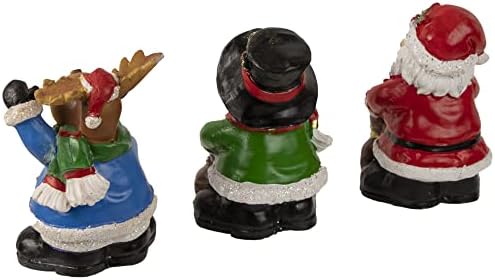 Santa, Snowman and Reindeer Christmas Stocking Holders - 5.25" - Set of 3 - Image 6