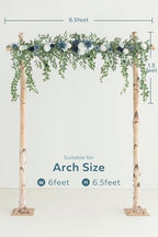 Ling's Moment 6.5FT Wedding Arch Flowers, Floral Garland, Navy Blue - Image 6
