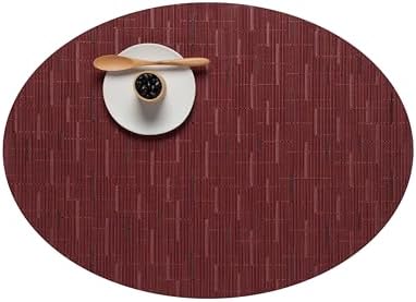 Chilewich Bamboo Placemats Set of 4, Woven Oval Placemats by Chilewich