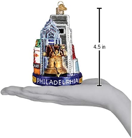 Old World Christmas Philadelphia Cityscape Glass Blown Ornament for Christmas Tree, Handcrafted Holiday Decoration, Landmark Collection - Image 5