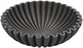 YMXYJM Large Decorative Bowl, Modern Handicraft Bowls for Home Decor, Decorative Fruit Bowl for Kitchen, Ruffle Bowl Decor, Stylish Key bowl for Entry Table, Artificial Stone Black by YMXYJM