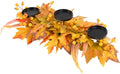 Vaukki 26'' Fall Thanksgiving Centerpieces with 3 Candle Holders Trays by Vaukki