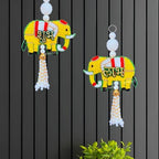 Divyakosh Elephant Shubh Labh Hanging (1 Pair) Diwali Decoration Item | Door Hanging Decorative Items & Diwali Torans for Entrance Door | Deepavali Decora Item| - Image 3