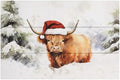 Simply Said, INC Rustic Pallets Christmas Decor, Christmas Highland Cow Watercolor, 16 x 10.5 inch Wood Sign, Made in USA, RUS1540 by SimplySaidINC