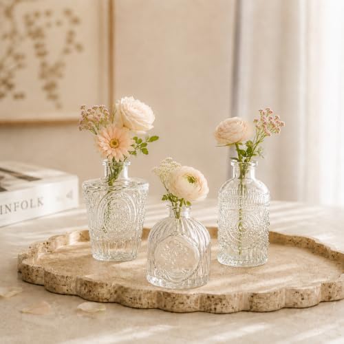 42 Pcs Glass Bud Vases in Bulk, Small Vases for Flowers, Mini Bud Vase Set, Flower Vases for Centerpieces Table Decorations, Wedding, Baby Shower, Home Decor (Clear, 42 PCS) - Image 3