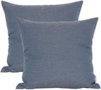 Outdoor/Indoor Sunbrella Throw Pillows Square Set of 2 Pieces 16 inch x 16 inch Spectrum Denim - Cover Only, Insert Not Included by Unknown