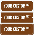 Custom Street Sign, Personalized Novelty Road, Blue Background, Christmas by SigoSigns