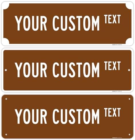 Custom Street Sign, Personalized Novelty Road, Blue Background, Christmas by SigoSigns