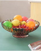 MAGCOLOR 12 inch Diameter Crystal Glass Colorful Fruit Bowl kitchen decor accessories - Image 6