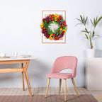 U'Artlines 20 Inch Tulip Wreath for Front Door, Spring Summer Silk Wreath - Image 3