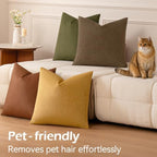 a moment Waterproof Throw Pillow Covers Set of 4,20x20 Inch Outdoor Stain Resistant Pet Friendly Pillowcases Cushion Covers for Patio Sofa and Living Room,Amber Woods - Image 6