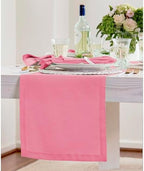 Solino Home 100% Pure Linen Table Runner Pink Carnation, Fete 14 x 108 in - Image 2