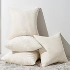 Topfinel Decorative 20x20 inch Throw Pillow Covers Cushion Cases, Set of 4 Soft Velvet Modern Double-Sided Designs, Mix and Match for Home Decor, Pillow Inserts Not Included by Topfinel