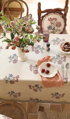 ISAENNE Designer French Elegant Rectangular Tablecloth,94"x63" - Image 4