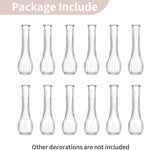 NUPTIO Glass Bud Vases Centerpiece Bulk, 8.5" Tall, Clear, Set of 12 - Image 6