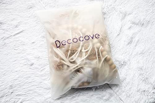 Decocove Macrame Wall Hanging - Large with Wood Beads Bohemian Decor for Bedroom, Living Room and Kitchen Warm Blush Pink 35'' x 36'' - Image 5